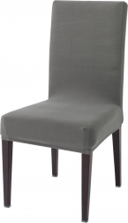 Elastični prevleki za sedeže stolov, sivi – set 8 kosov