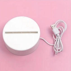 Nočna LED lučka srce z 3D iluzijo na USB