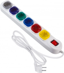 Podaljšek 6 vtičnic 1,5 m Maclean