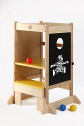 Večnamenski učni stolp iz masivnega lesa