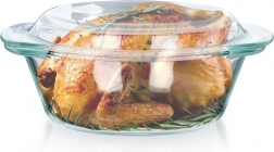 Steklena ognjevarná posoda s pokrovom 1 l + 270 ml