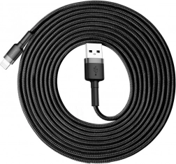Baseus Cafule USB–Lightning kabel 3 m, 2 A, črno/siv