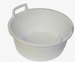 Plastičen škaf 43 cm z ročaji, granit