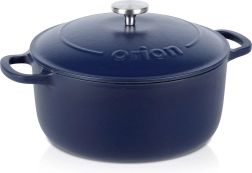 Litoželezni lonec s pokrovom, emajliran, 26 cm, 5,2 l Orion