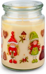 Scented Glass Candle Provence Elves 95 Hours