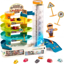 Parkirna garaža s 4 nadstropji z električnim dvigalom in 6 avtomobilčki