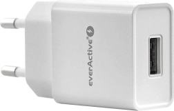Omrežni polnilec EVERACTIVE 1× USB 1 A bel