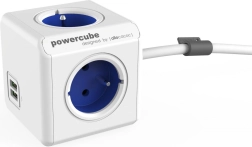 Podaljševalna vtičnica PowerCube Extended USB 1,5 m, modra
