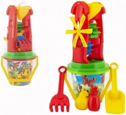 Komplet za pesek z mlincem in modelčki