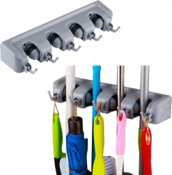 Stenski nosilec za orodje in ščetke s kavlji