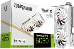 Bela grafična kartica ZOTAC GAMING GeForce RTX 5050 Twin Edge OC 8 GB GDDR6