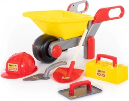 Otroški gradbeni set Wader Polesie z samokolnico