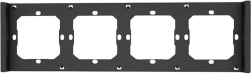 Eleganten okvir za štirikratno stikalo Sonoff M5 80 (siva/črna)