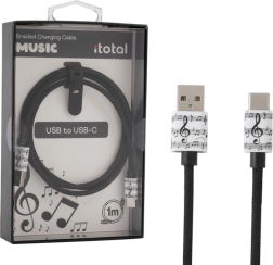 Polnilni kabel USB‑C z glasbenim motivom