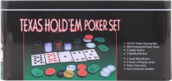 Set za poker v kovinski škatli