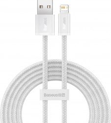 Baseus Dynamic kabel USB–Lightning 2 m, hitro polnjenje 2,4 A (bel)