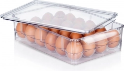 Plastični organizator za jajca s pokrovom za 24 kosov
