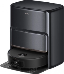 mova z60 ultra roller črni robotski sesalnik in mop s samodejnim čiščenjem