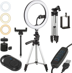 LED krožna svetilka s stojalom