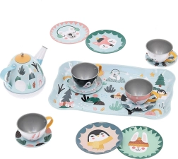 Vilac otroški glasbeni čajni set Michelle Carlslund, kovinski, 14 delov