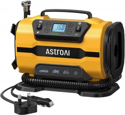 Prenosni kompresor AstroAI 150 PSI, 12 V DC in 110–240 V AC