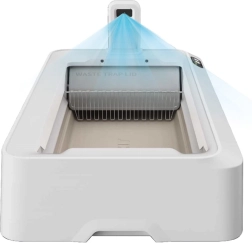 Inteligentna samoočiščevalna mačja toaleta PetKit Purobot Crystal Duo z AI kamero