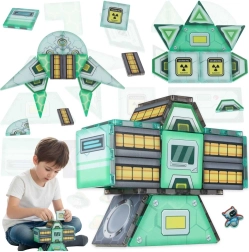 Magnetna konstrukcijska igra vesoljska postaja STEM, 108 kosov