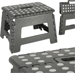 Zložljiv nedrseč stolček 22 cm – temno siv