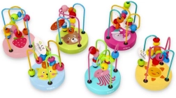 VIGA leseni kroglični labirint za razvoj motorike, 1 kos