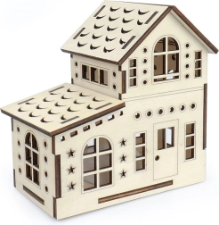 Čar lesa veliki domek – dvojček z LED svečko