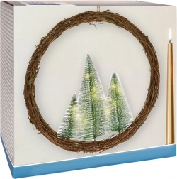 Svetleči božični venec z LED, 40 cm