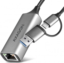 axagon ade-txca gigabitni ethernetni adapter usb‑c/usb‑a 3.2 gen 1 z avtomatsko namestitvijo