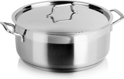 Nerjavno jeklen lonec s pokrovom Anett 28 cm, 7 l