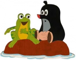 DoDo velika lesena dekoracija Krt in žaba