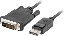 Kabel DisplayPort na DVI-D (24+1) 1 m črn