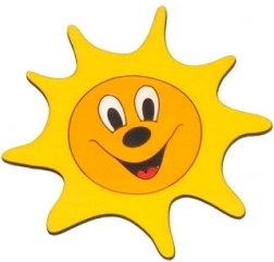 Lesena pohištvena ročica Sonček