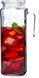 Steklen vrč s pokrovom 1,2 l