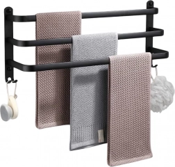 Stenski aluminijasti nosilec za brisače 50 cm