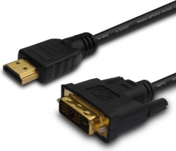 Kabel HDMI na DVI 1,8 m s pozlačenimi priključki