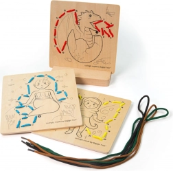 Bigjigs Toys prepletanje po številkah – pravljice