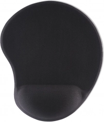 Ergonomska črna podloga za miško z oporo Hama