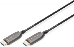 Hibridni HDMI 2.1 AOC kabel Ultra High Speed 8K/60Hz 30 m črn