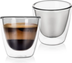 Termo kozarčki z dvojno steno za espresso Double 90 ml, 2 kosa