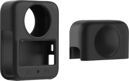 Silicone protective case and lens cap for DJI Osmo 360 (black)