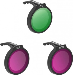 set filtrov SUNNYLIFE za dron DJI Neo – CPL, ND8 in ND16