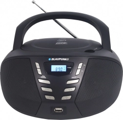 Boombox FM CD/MP3/USB/AUX črn