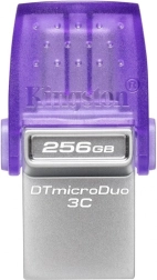 USB ključek KINGSTON DataTraveler microDuo 3C 256 GB, USB‑A/USB‑C, USB 3.2 Gen 1