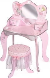 Leseni toaletni mizica s stolčkom Magic Maria