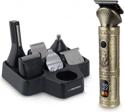 Brezžični prirezovalnik in brivnik 7v1 ESPERANZA ADONIS z LCD-zaslonom