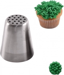 Ruska slaščičarska kovinska šoba iz nerjavnega jekla – trava/lasje